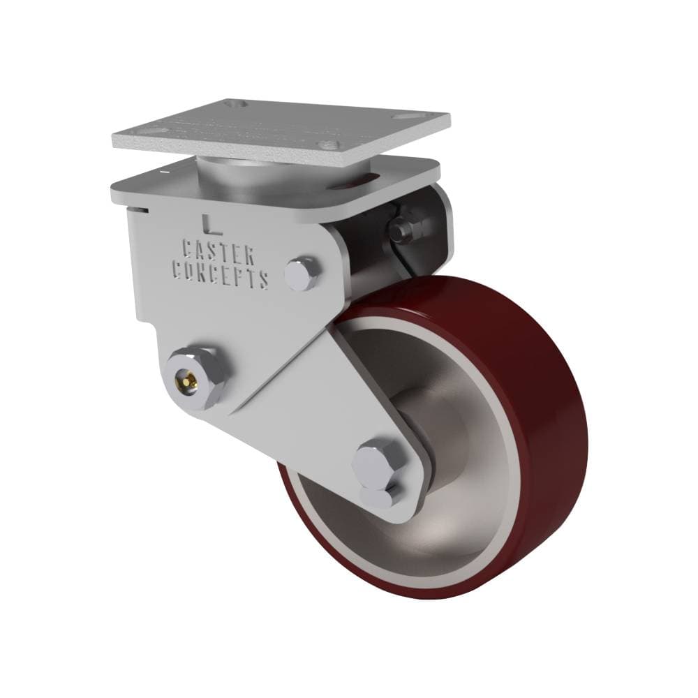 10x3 Standard Polyurethane Spring Loaded Swivel Caster