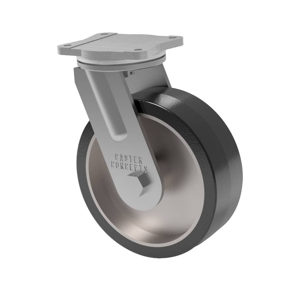 12x4 H.D. Hard Polyurethane (70D) Swivel Caster