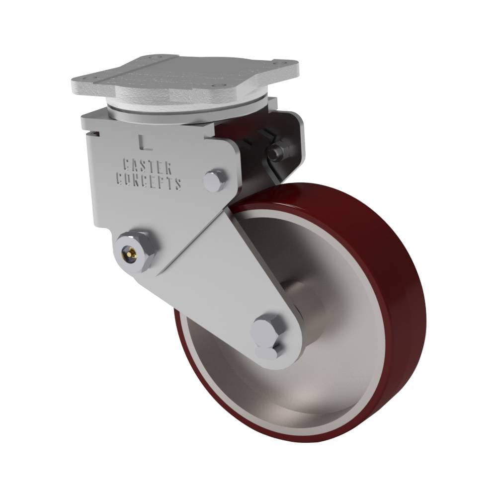 8x3 Standard Polyurethane Spring Loaded Swivel Caster