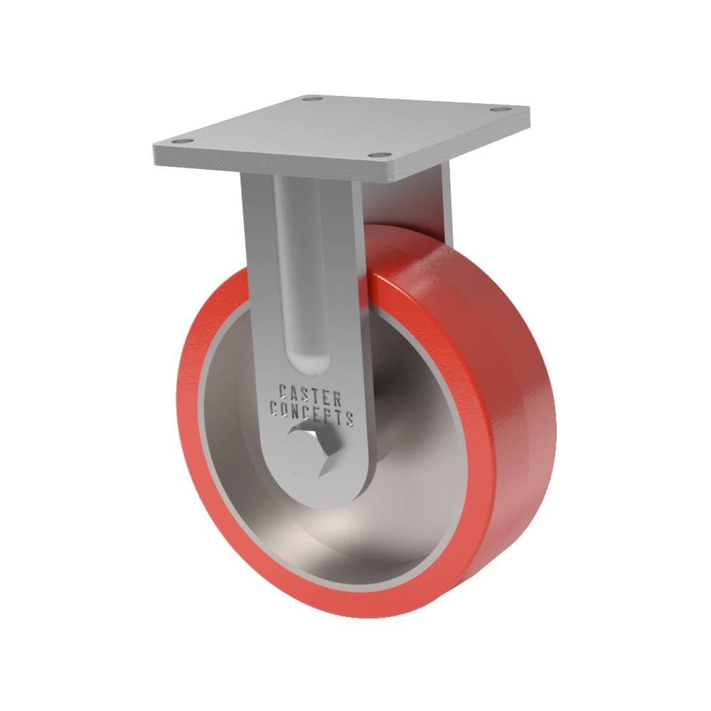 12x4 H.D. T/R Polyurethane Rigid Caster