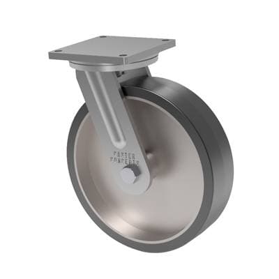 10x4 Mold On Rubber Swivel Caster