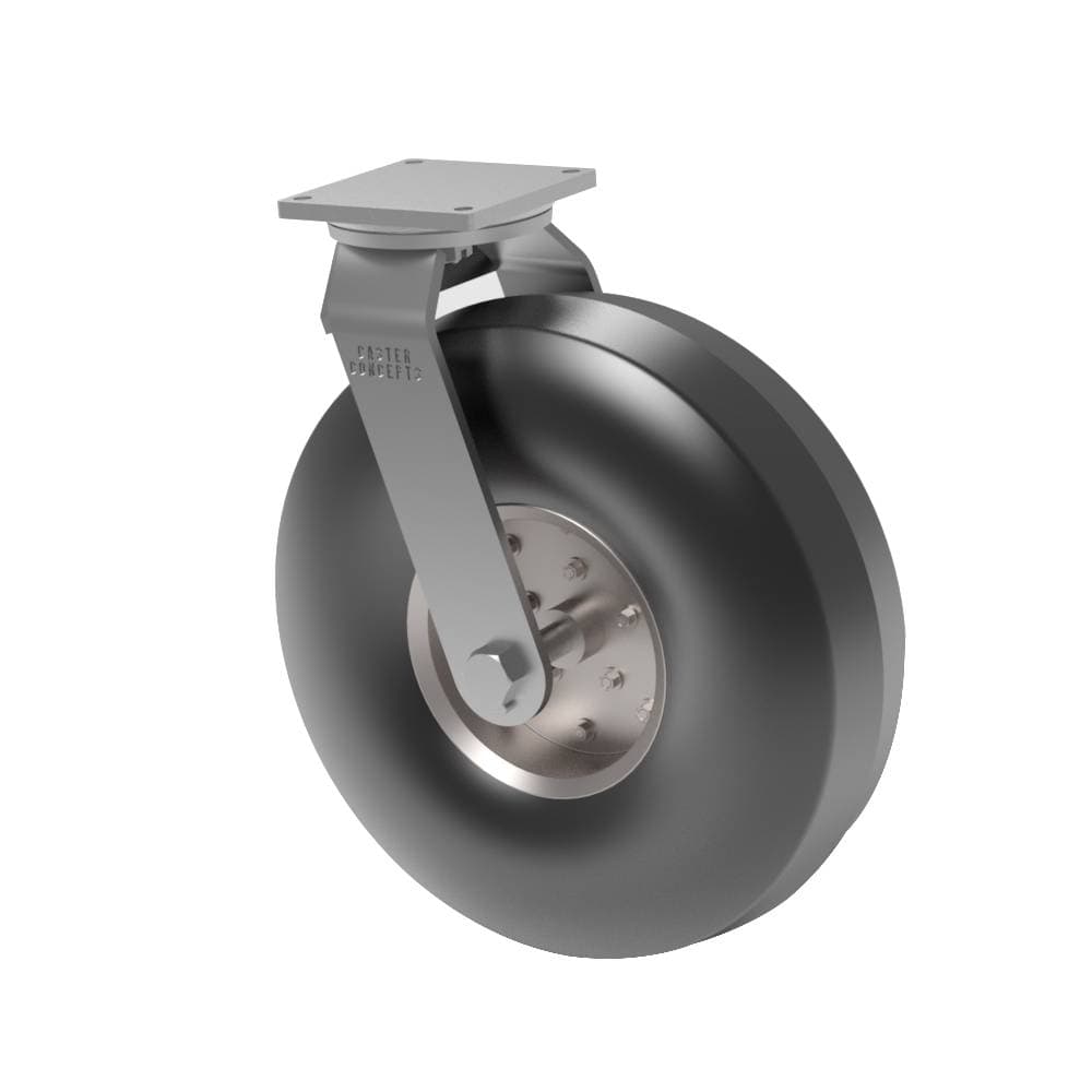 21x6.90/9 Pneumatic Rubber Swivel Caster
