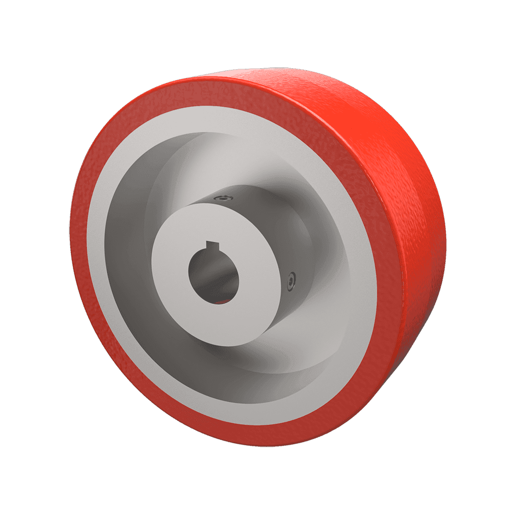5x2 Keyway T/R Polyurethane Caster Wheel