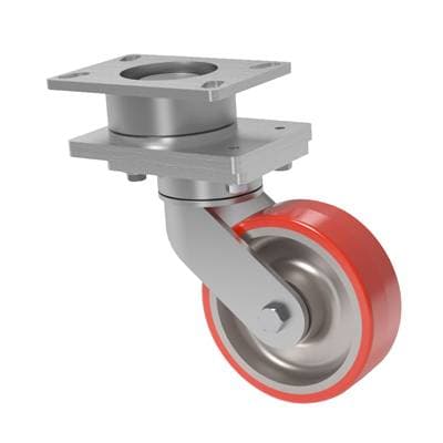 10x2 T/R Polyurethane Swivel On Swivel (SoS) Caster
