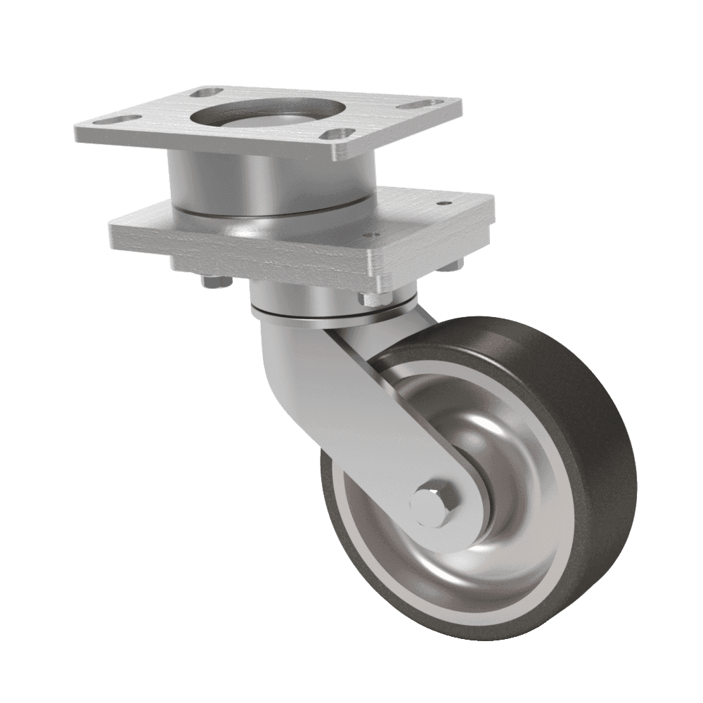 8x2 T/R-95 Polyurethane Swivel On Swivel (SoS) Caster
