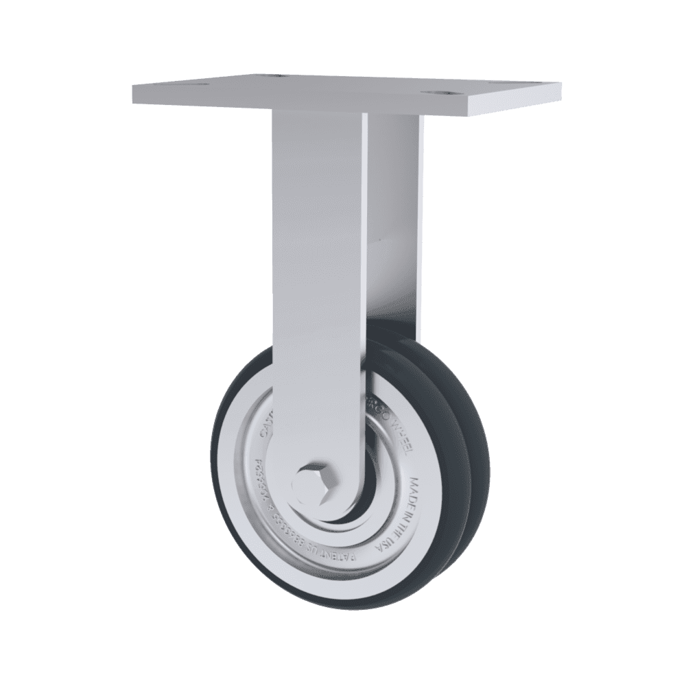 10x2 T/R-95 Polyurethane Rigid Caster W/ TWERGO Wheel