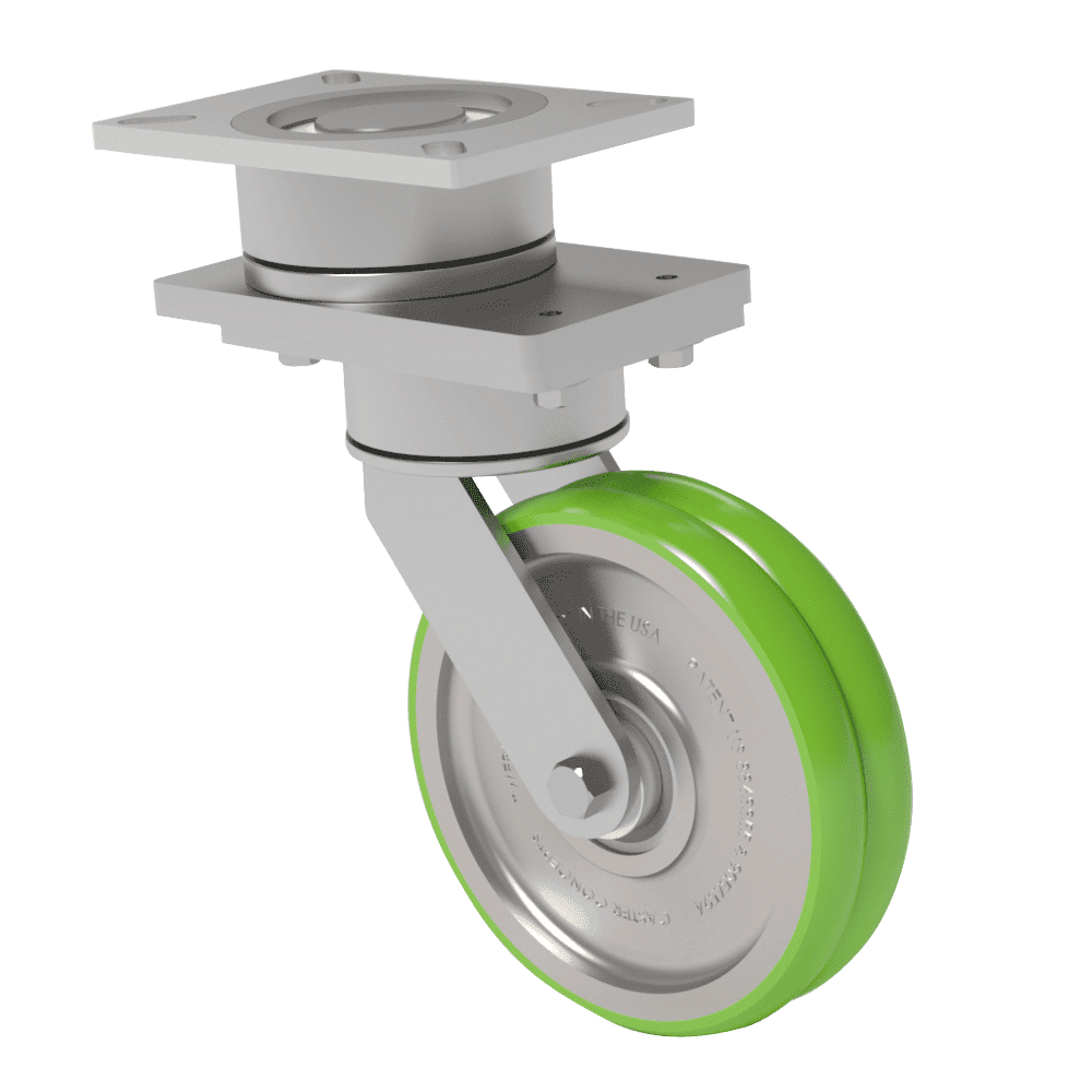 10x2 ErgoTread Swivel On Swivel (SoS) Caster W/ TWERGO Wheel