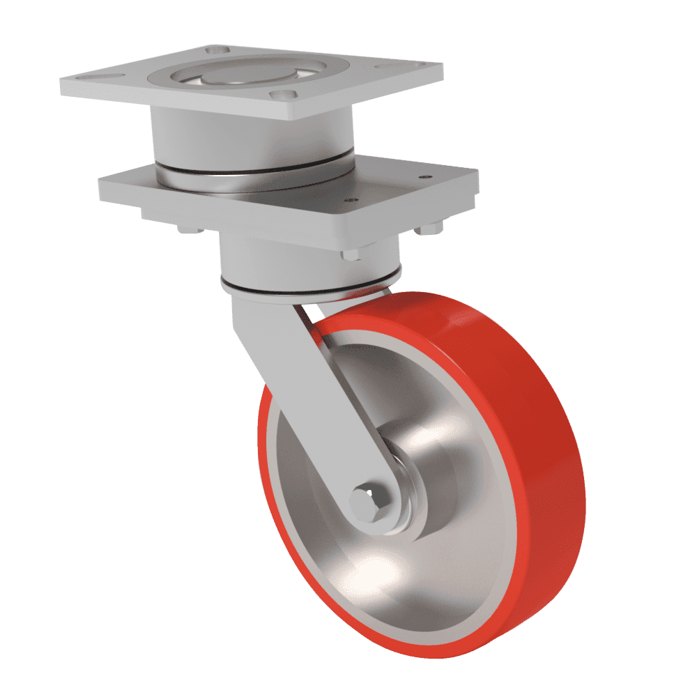 10x2 T/R Polyurethane Swivel On Swivel (SoS) Caster