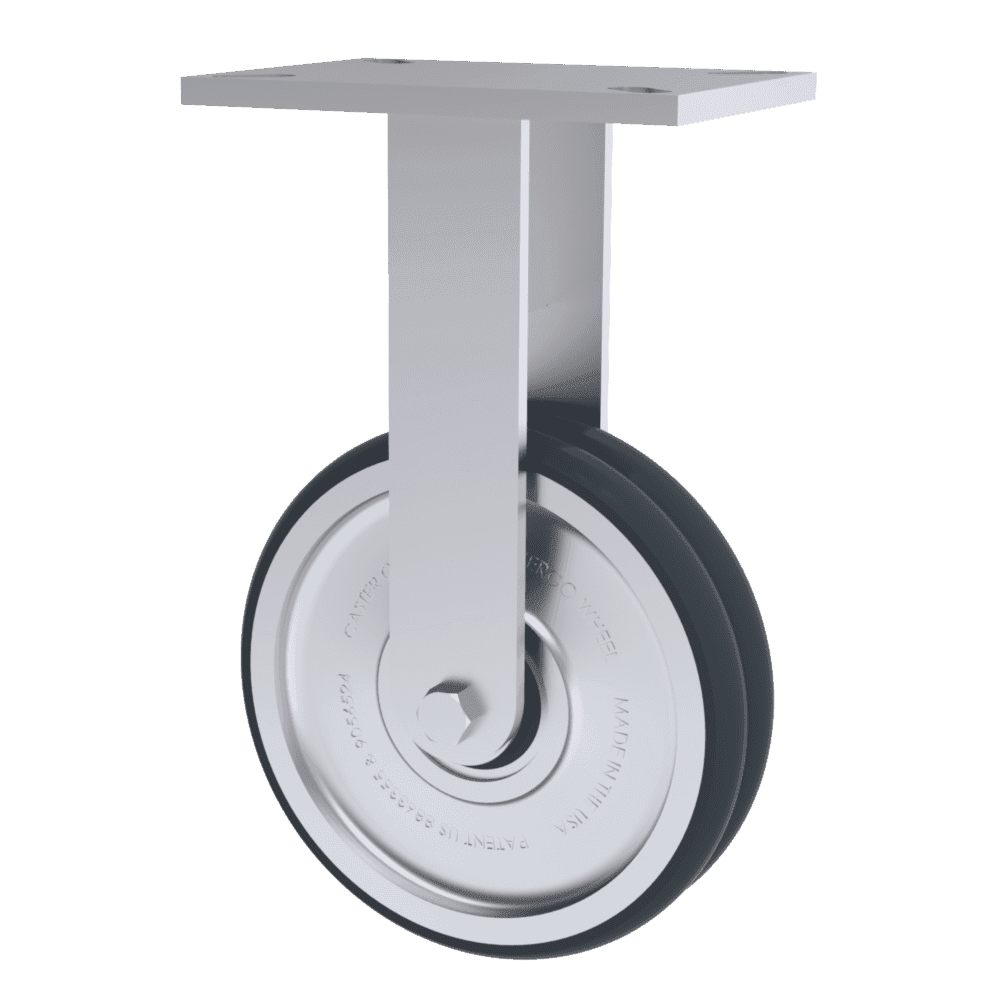 8x2 T/R-95 Polyurethane Rigid Caster W/ TWERGO Wheel