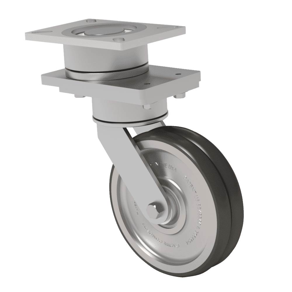 10x2 T/R-95 Polyurethane Swivel On Swivel (SoS) Caster