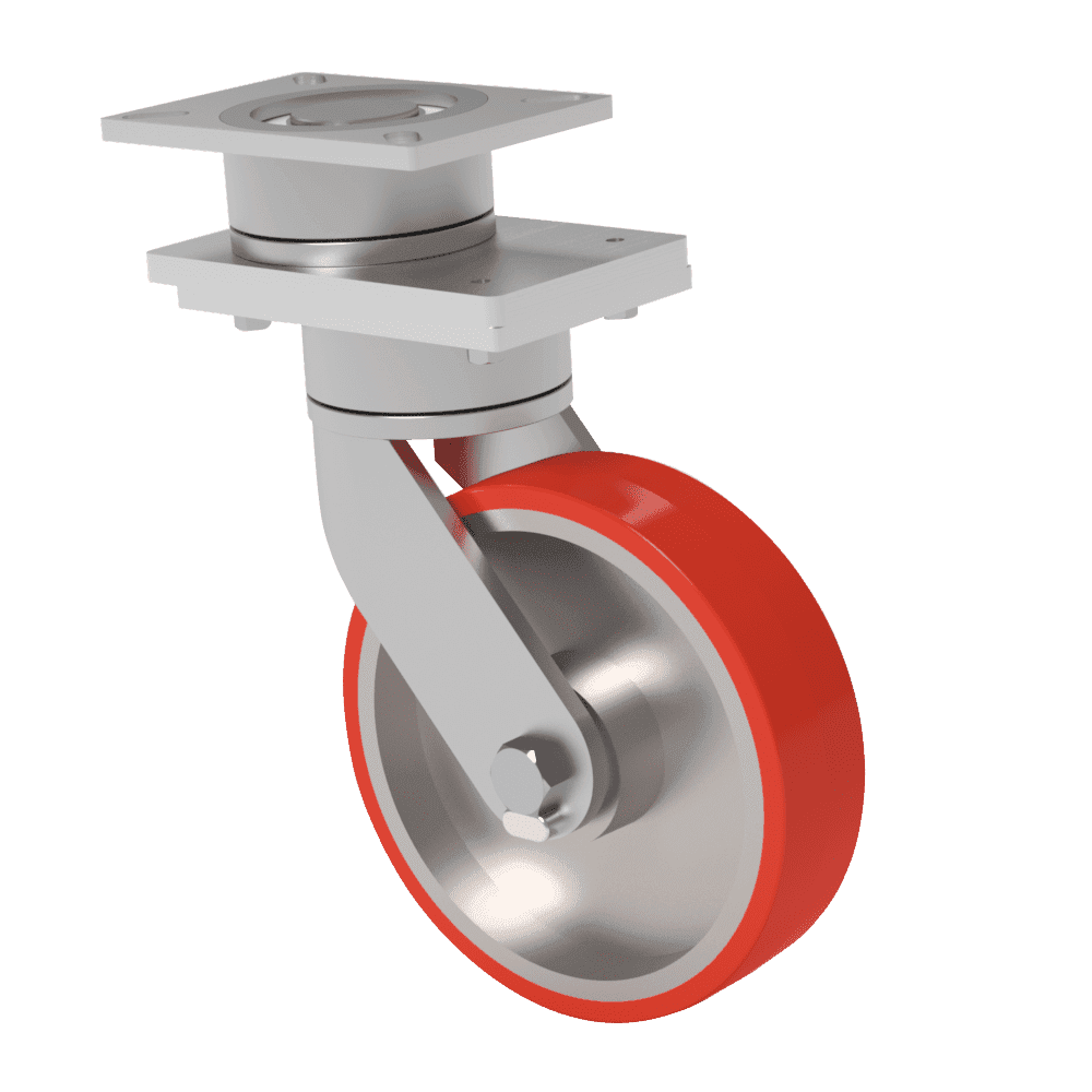 6x3 T/R Polyurethane Swivel On Swivel (SoS) Caster