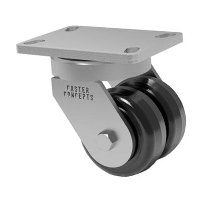 4x2 Dual Wheel Phenolic Resin Swivel Caster