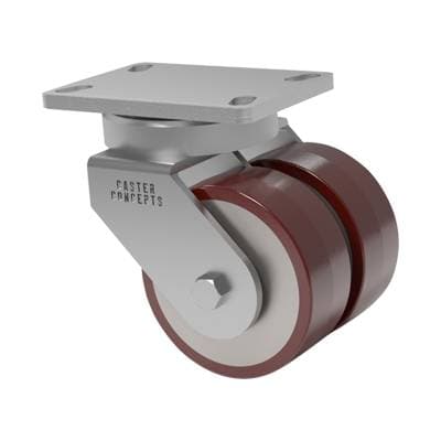 6x2 Dual Wheel Standard Polyurethane Swivel Caster