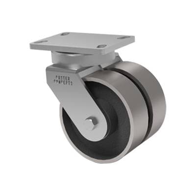 5x2 Dual Wheel Forged Steel Swivel Caster