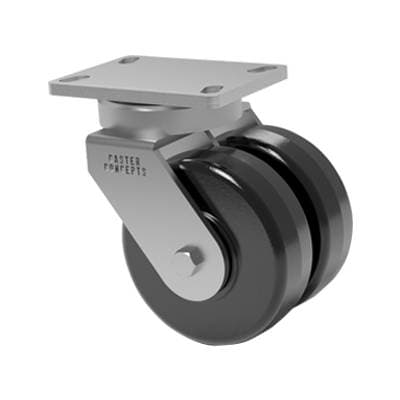 6x2 Dual Wheel Phenolic Resin Swivel Caster