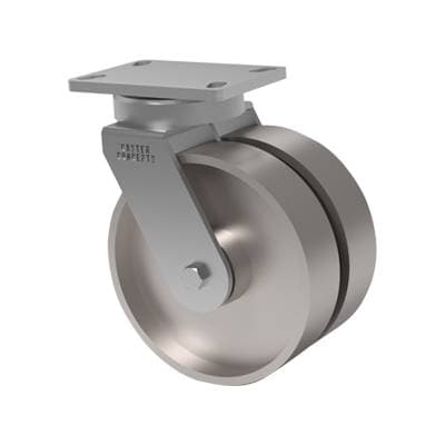 8x2 Dual Wheel Cast Iron Swivel Caster