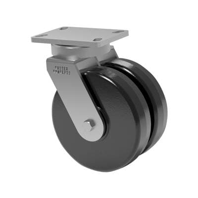8x2 Dual Wheel Phenolic Resin Swivel Caster