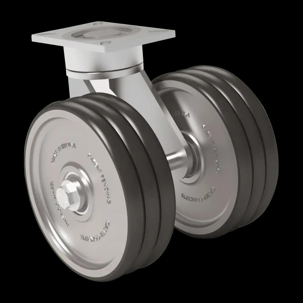 8x2 TWERGO Xtreme T/R Polyurethane Swivel Caster