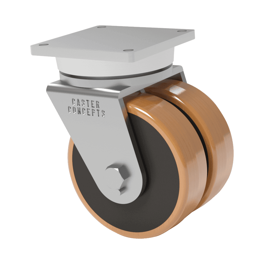 12x3.5 Dual Wheel Laminated Phenolic Swivel Caster