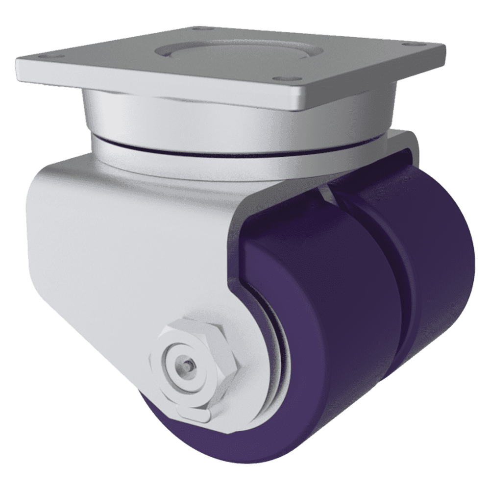 12x5 Dual Wheel H.D. HPPT Polyurethane Swivel Caster