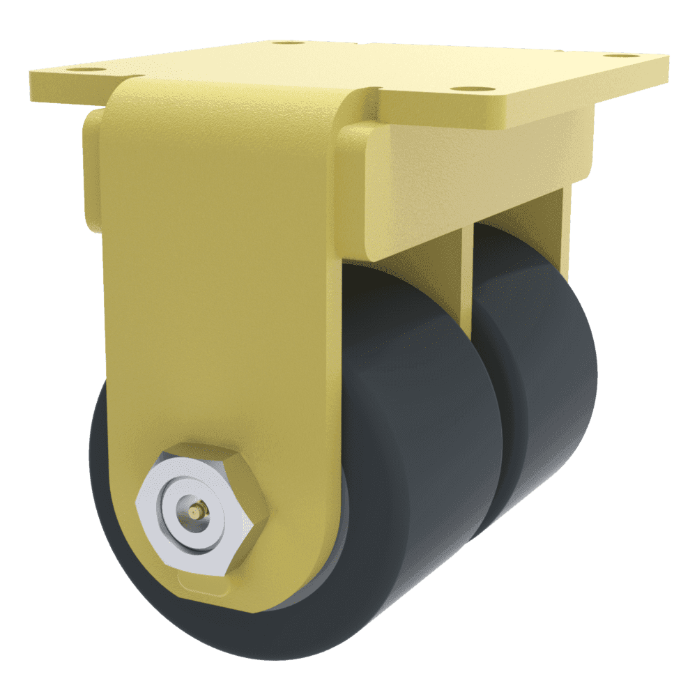 20x5 Dual Wheel H.D. T/R-95 Polyurethane Rigid Caster