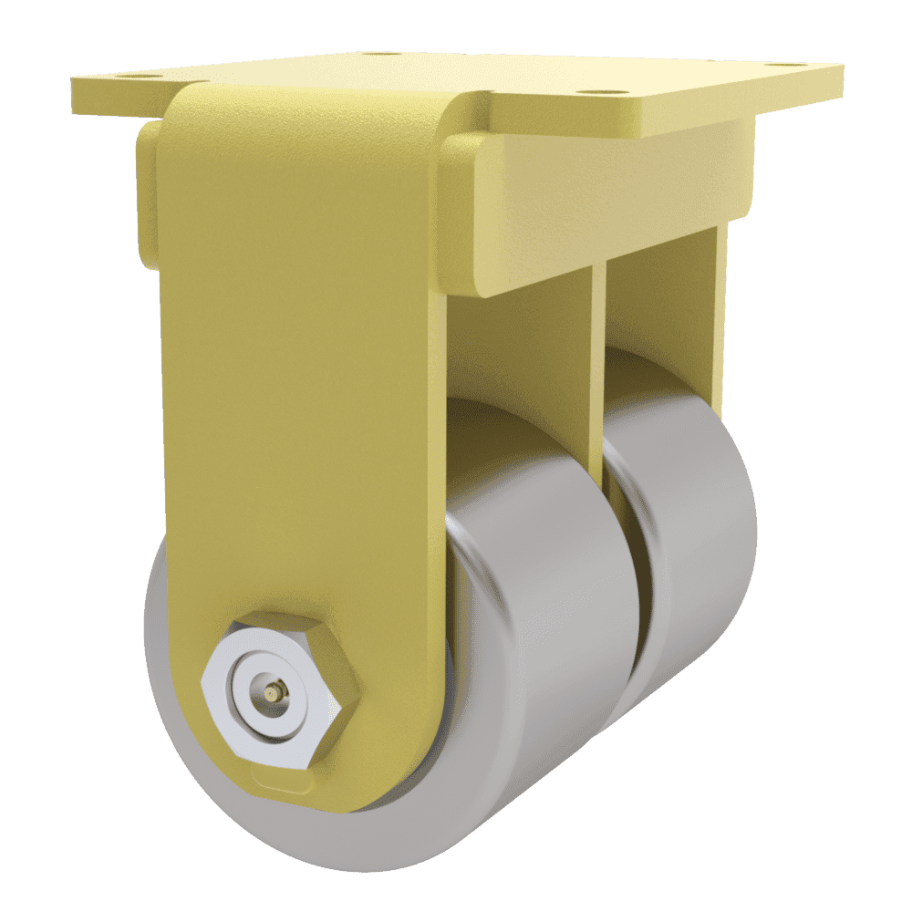12x4 Dual Wheel Ductile Iron Rigid Caster