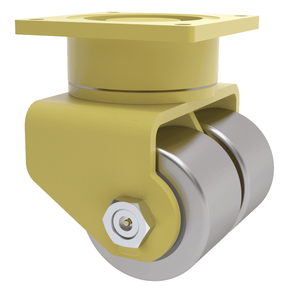 12x4 Dual Wheel Ductile Iron Swivel Caster