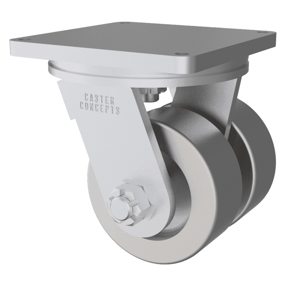 12x5 Dual Wheel Ductile Iron Swivel Caster