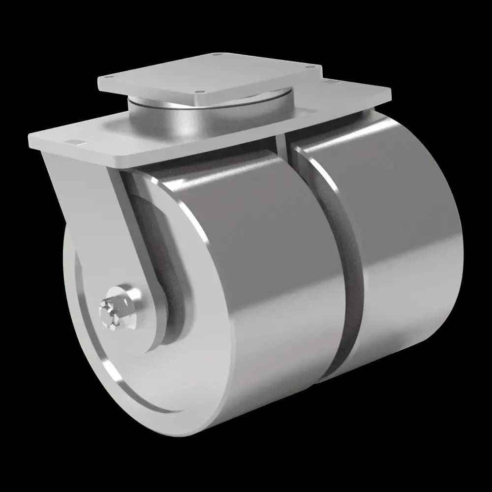 18x7 Dual Wheel Forged Steel Swivel Caster