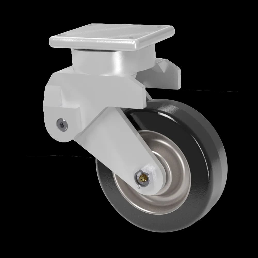 6x2 Phenolic Steel Spring Loaded Swivel Caster