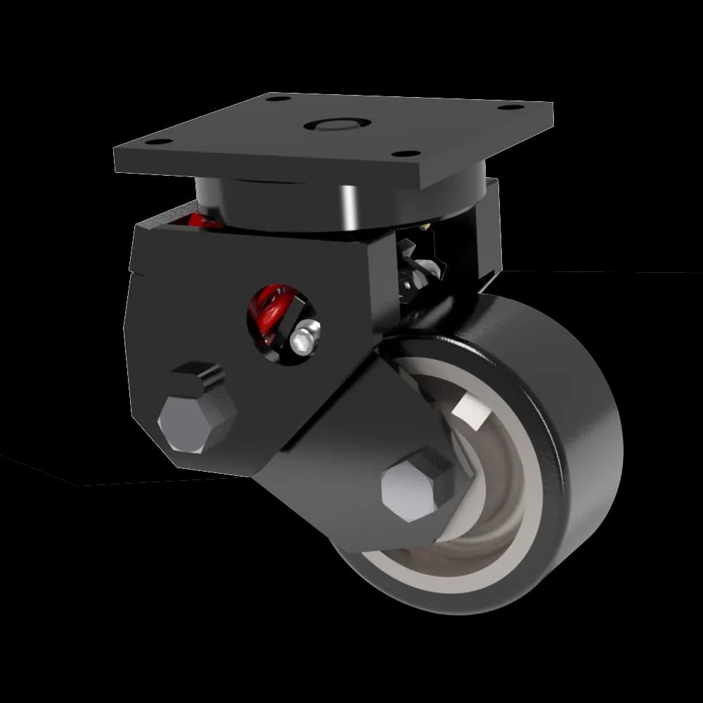 6x3 Standard Polyurethane Steel Spring Loaded Swivel Caster