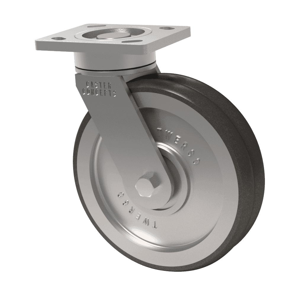 8x2 CasterShoX HPPT Polyurethane Swivel Caster