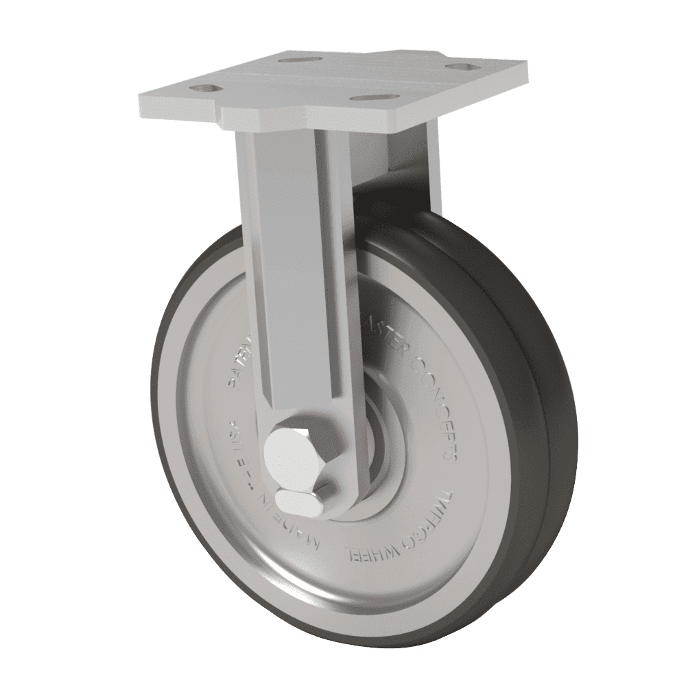 10x2 Hercules T/R-95 Polyurethane Rigid Caster W/ TWERGO Wheel