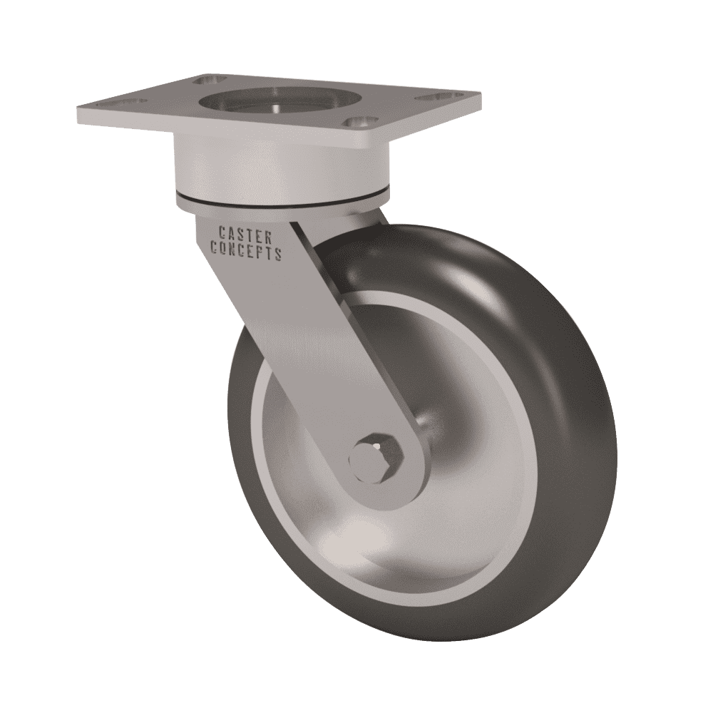 8x2 Round Tread T/R-95 Polyurethane Swivel Caster