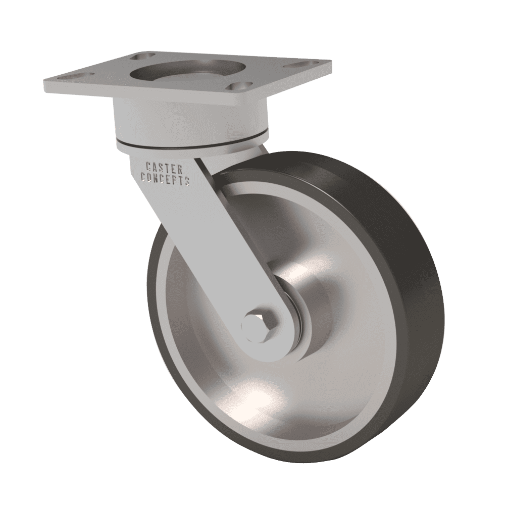8x2 T/R-95 Polyurethane Maintenance Free Swivel Caster