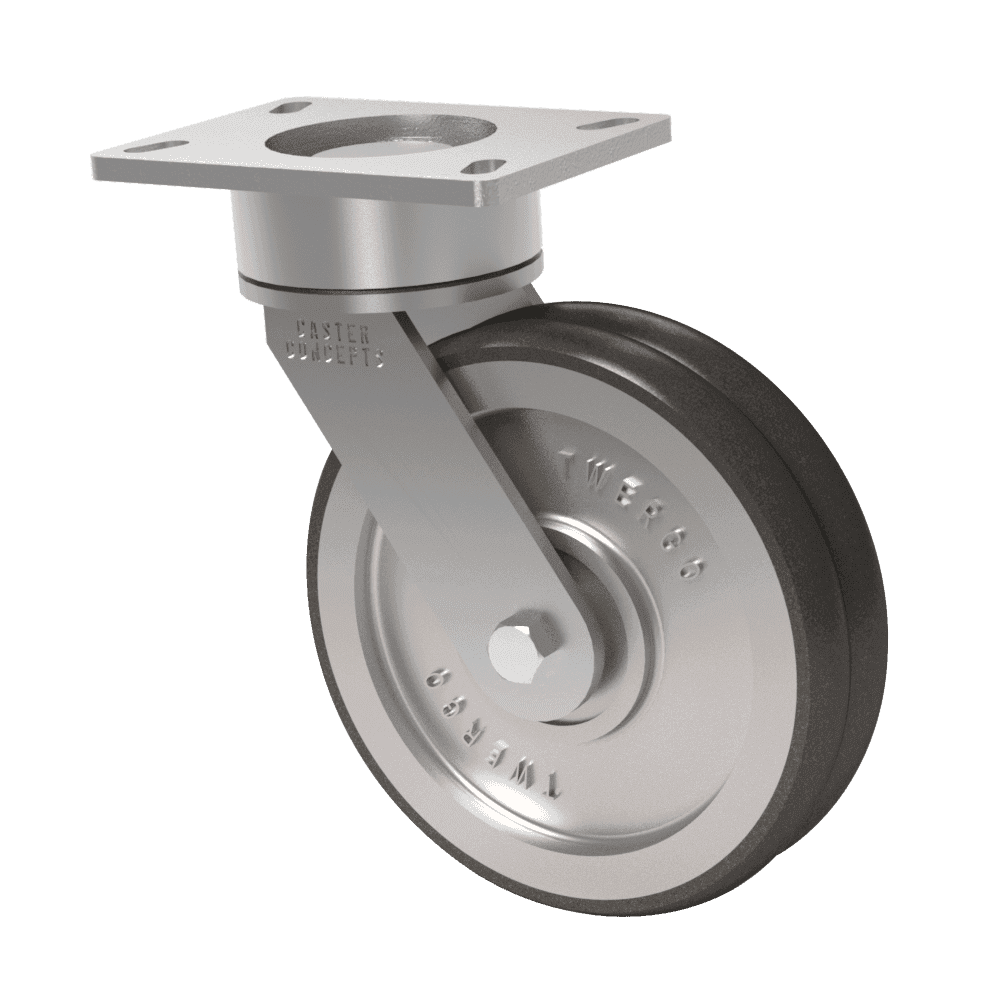 8x2 TWERGO T/R-95 Polyurethane Swivel Caster