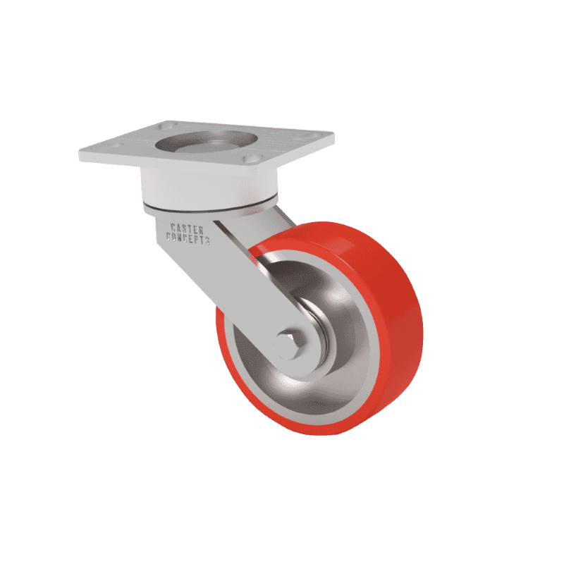 6x2 T/R Polyurethane Maintenance Free Swivel Caster