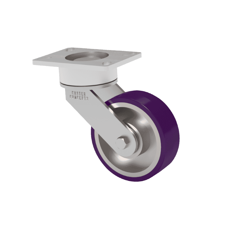 6x2 HPPT Polyurethane Maintenance Free Swivel Caster
