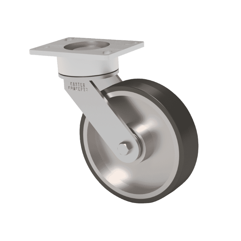 8x2 T/R-95 Polyurethane Maintenance Free Swivel Caster