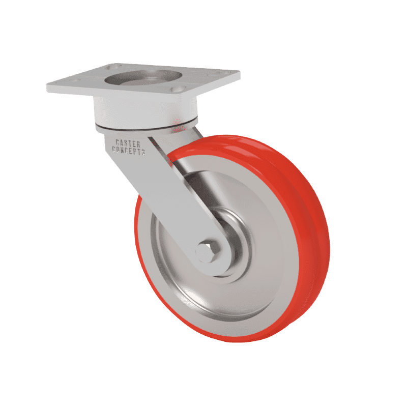 8x2 TWERGO T/R Polyurethane Swivel Caster