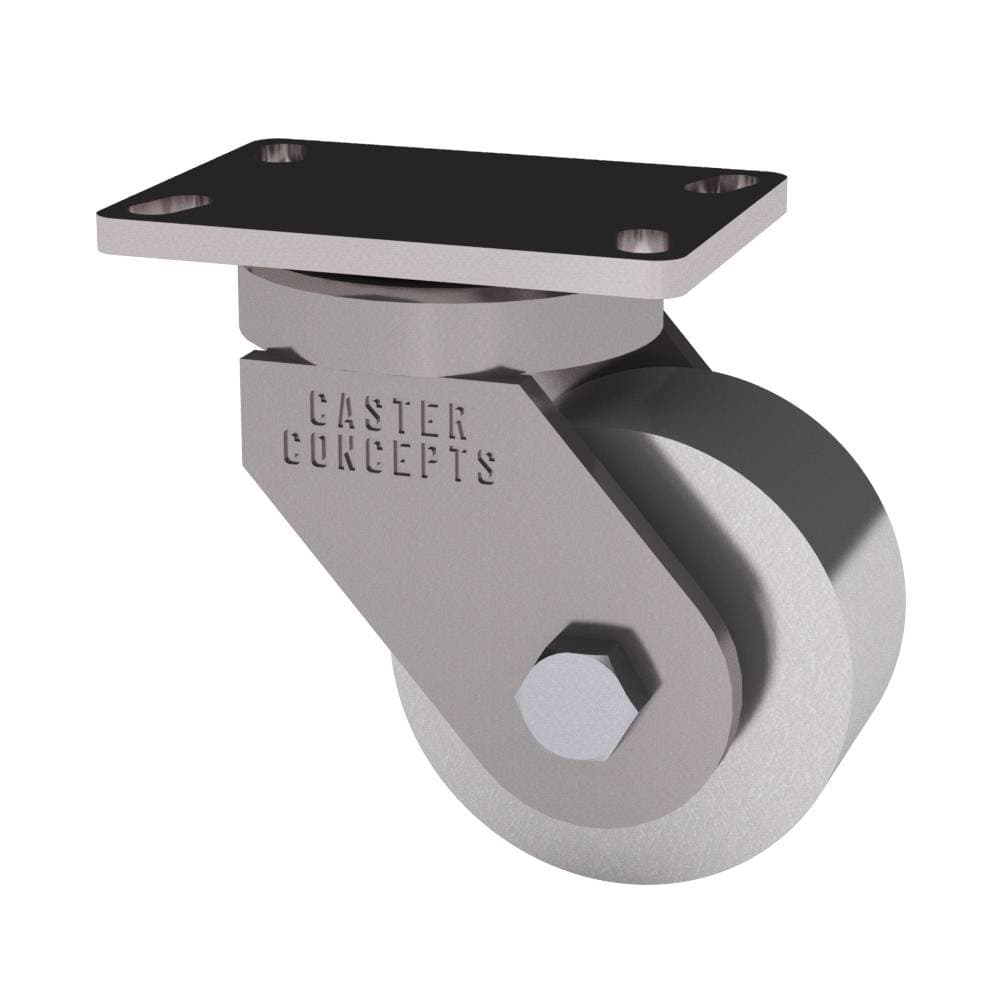 8x3 Cast Iron Swivel Caster