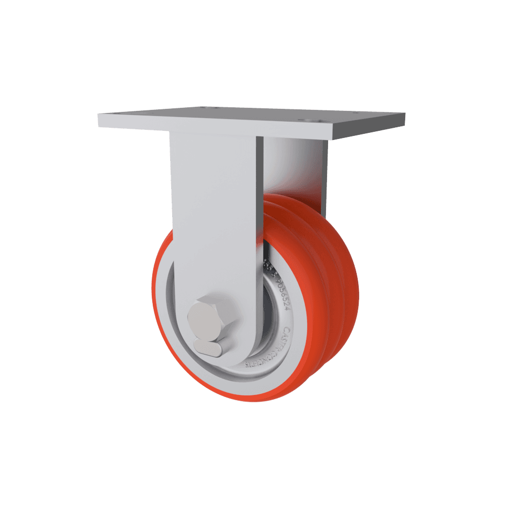 12x3 TWERGO T/R Polyurethane Rigid Caster