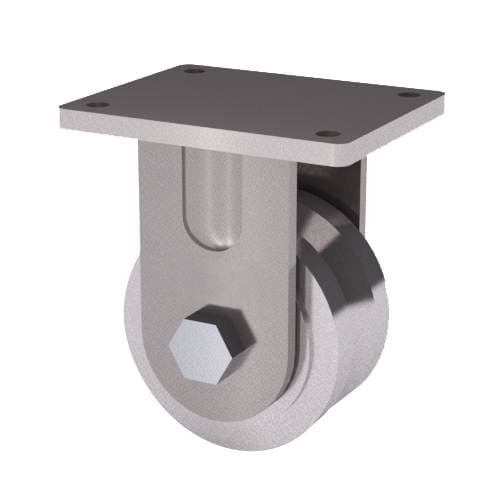 6x3 V-Groove Forged Steel Rigid Caster