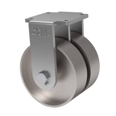 8x3 Dual Wheel Cast Iron Rigid Caster