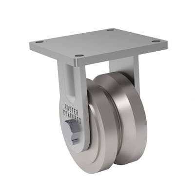 10x4 V-Groove Forged Steel Rigid Caster