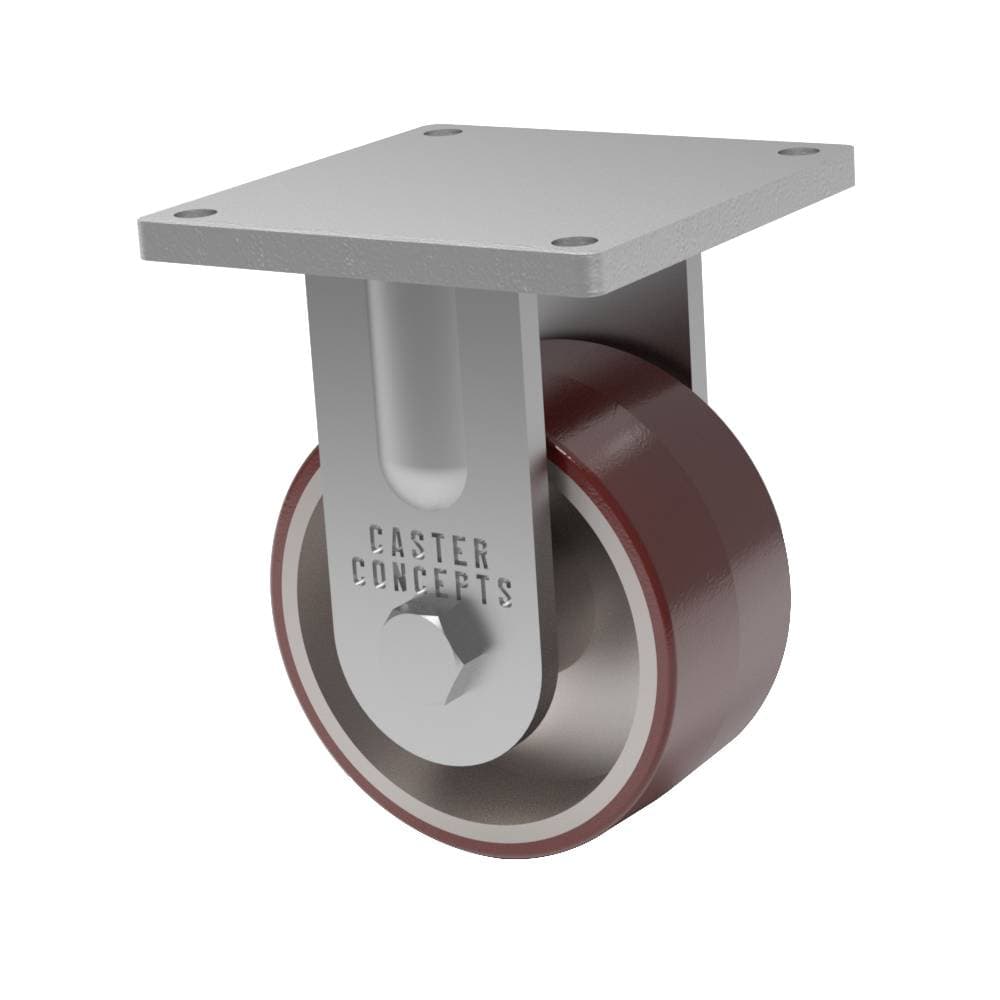 8x3 Standard Polyurethane Rigid Caster