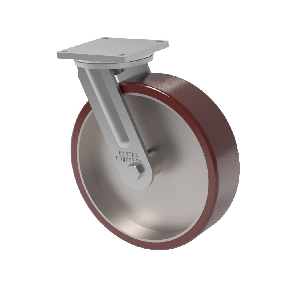 16x4 H.D. Standard Polyurethane Swivel Caster