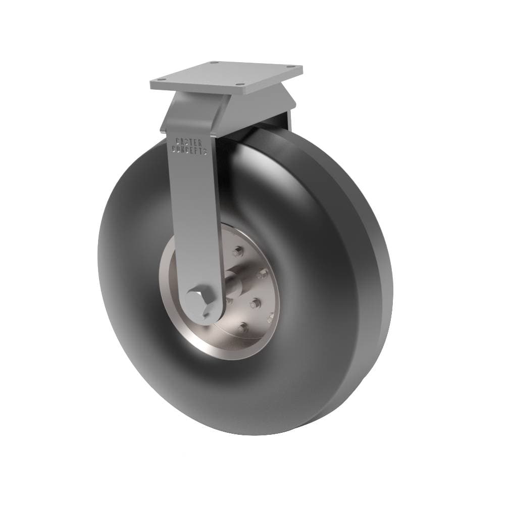16x400 x 8 Pneumatic Rubber Rigid Caster