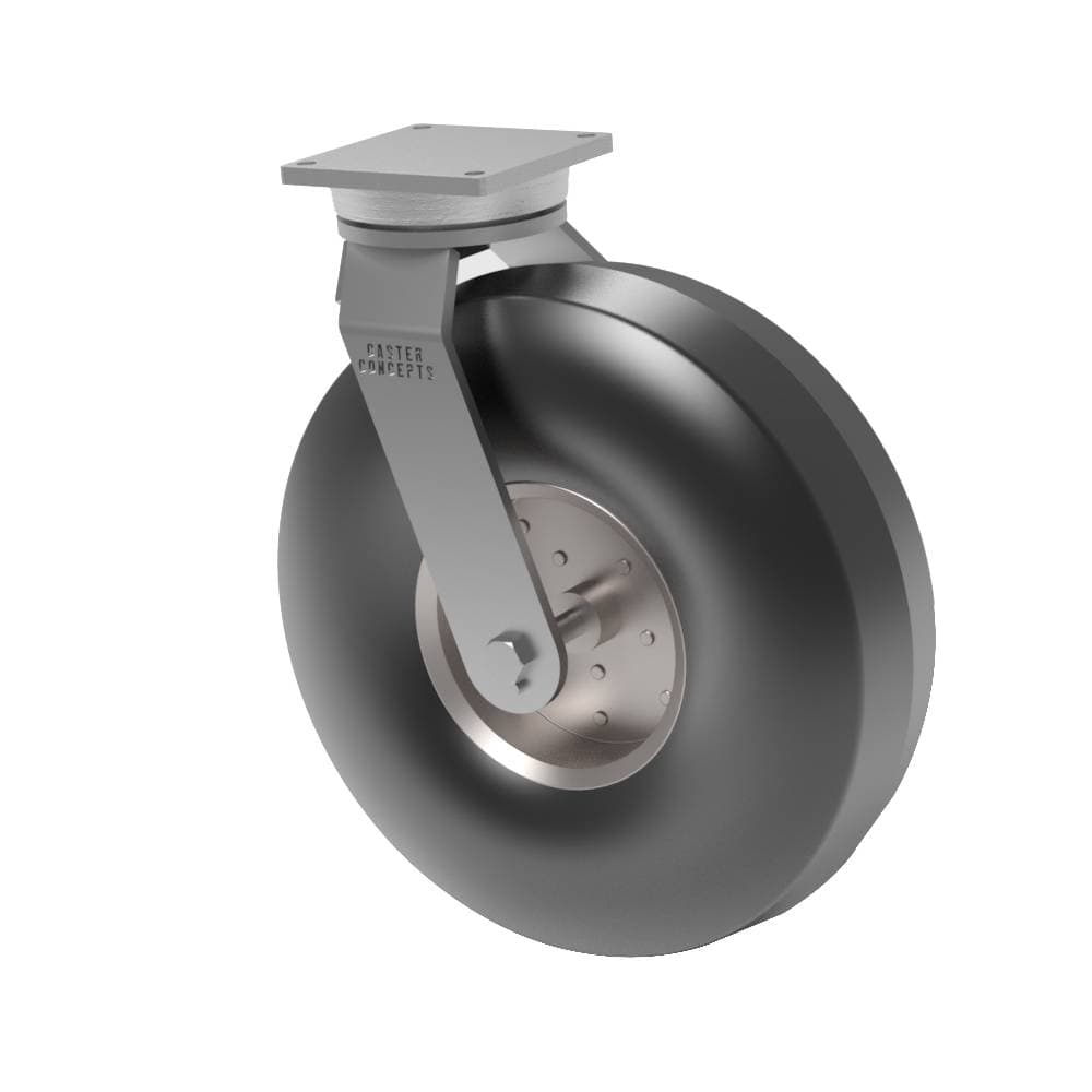 21x6.90/9 Pneumatic Rubber Swivel Caster