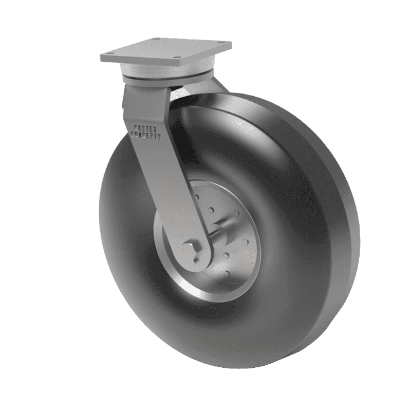 18x500 x 8 Pneumatic Rubber Swivel Caster
